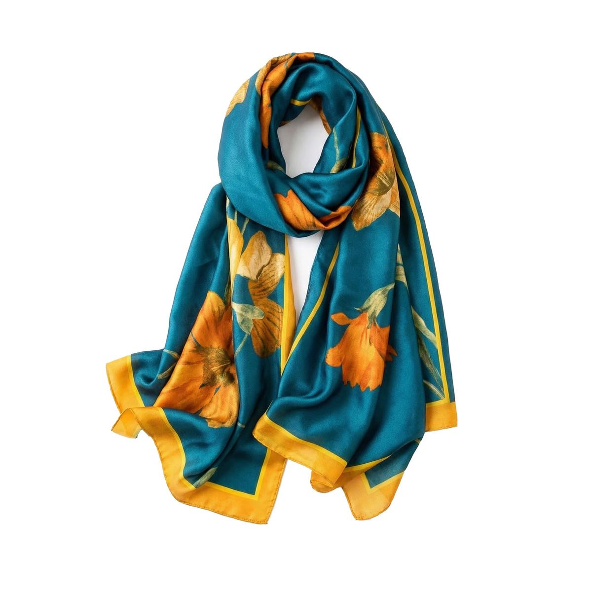 Trillion London® Silk Shawl Birthday Gifts for Women - Designer Silk Scarf