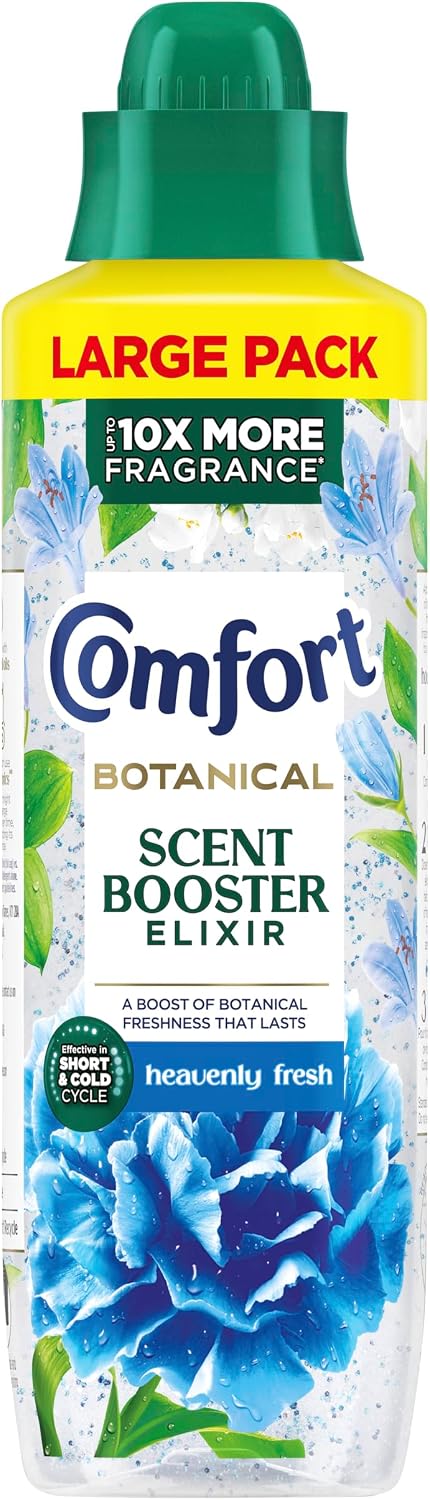 Comfort Botanical Heavenly Fresh Scent Booster Elixir up to 10x more fragrance* infuses laundry with long-lasting freshness 736 ml