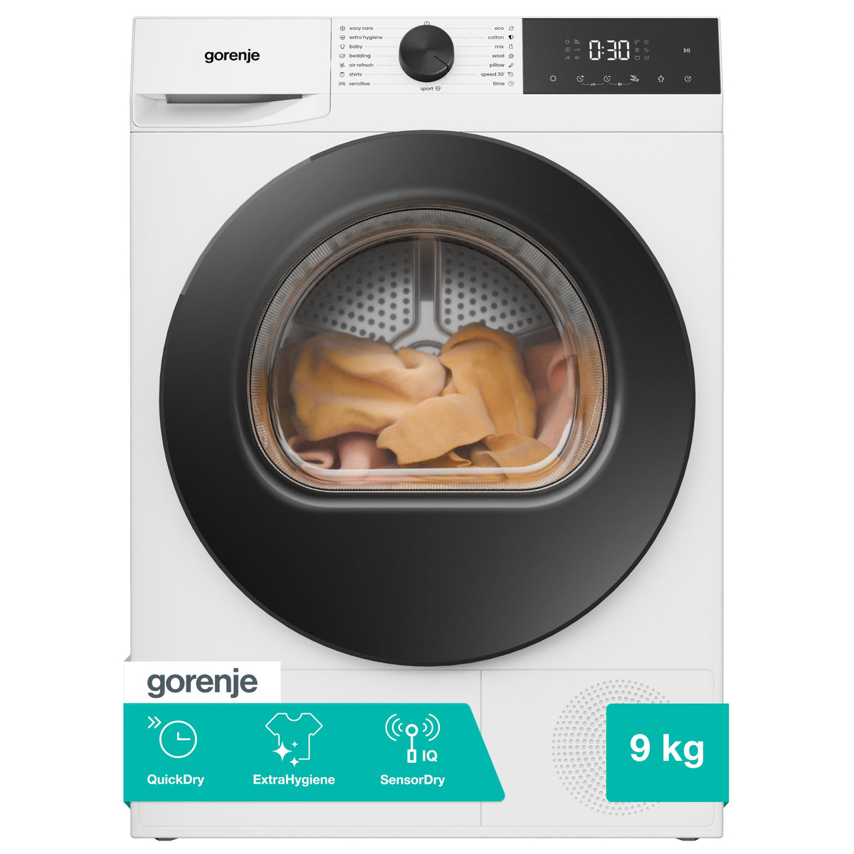 Gorenje DG2P8E/UK 8 kg Freestanding Heat Pump Tumble Dryer, White