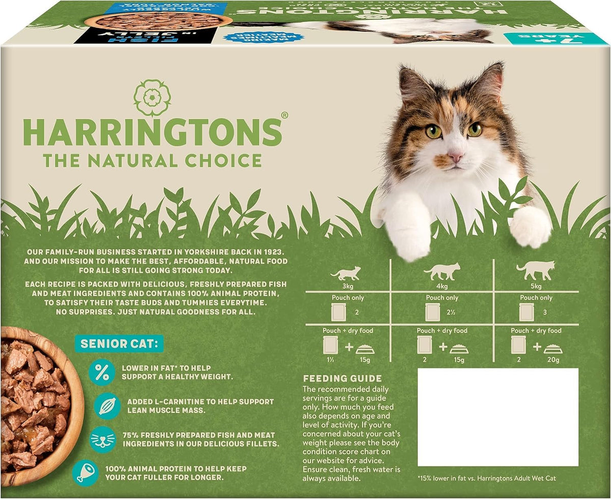 Harringtons Complete Wet Adult Cat Food Pouch Mixed in Jelly Pack 40x85g