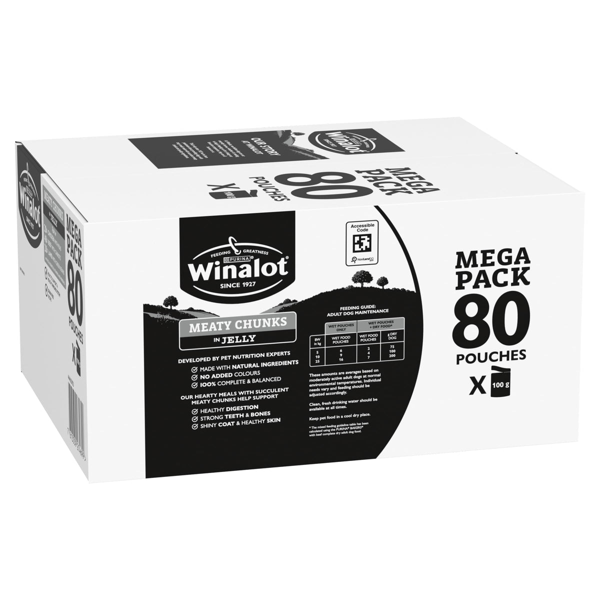 WINALOT Sunday Dinner Mixed in Gravy Wet Dog Food Pouches 40x100g