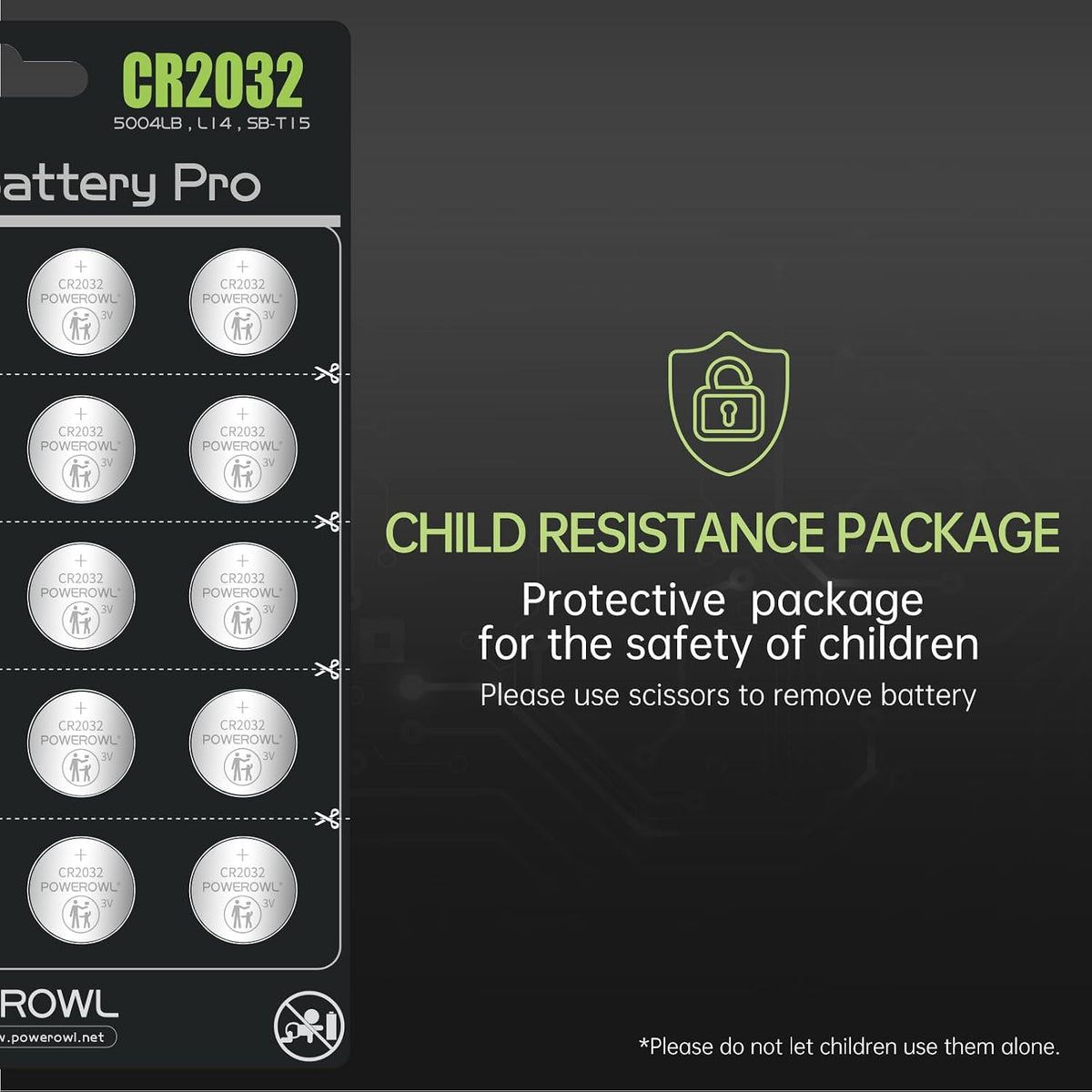 CR2032 Batteries 3V Lithium 20 Pack, POWEROWL High Capacity 2032 DL2032 ECR2032 CR 2032 Lithium Button Cell Battery
