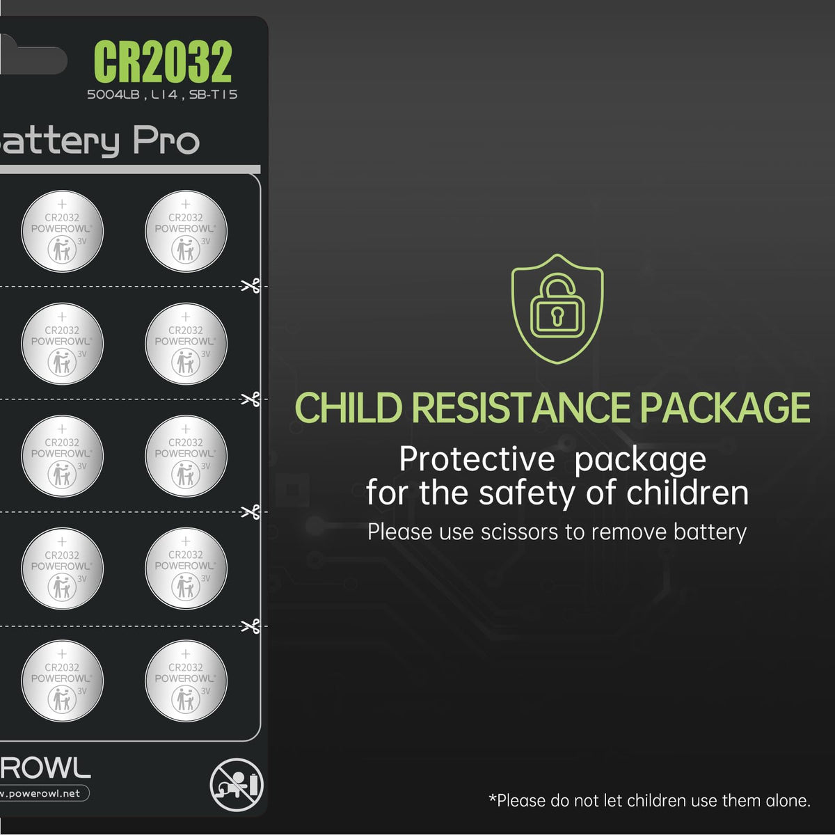 CR2032 Batteries 3V Lithium 20 Pack, POWEROWL High Capacity 2032 DL2032 ECR2032 CR 2032 Lithium Button Cell Battery