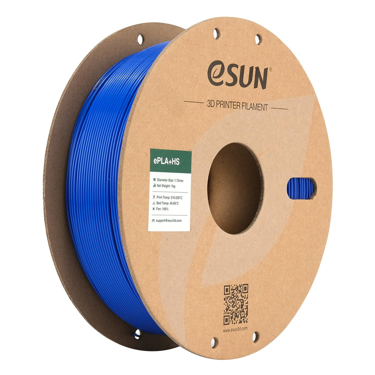 eSUN PLA+ Filament 1KG, PLA+HS High Speed 3D Printer Filament, Cold White
