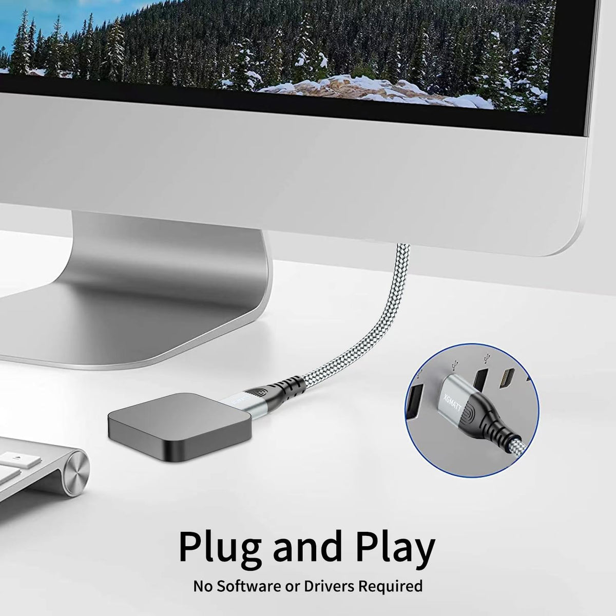 USB 3.0 Cable 1M,5Gbps High Speed Transfer USB Type A Male to Male Lead