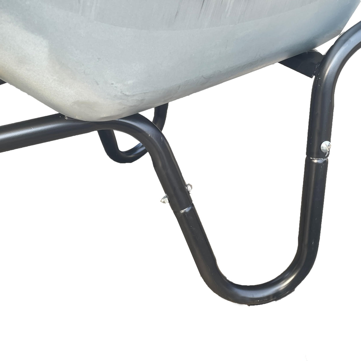 Neo Wheelbarrow Home Garden Cart Galvanised with Pneumatic Tyre (85L) Silver