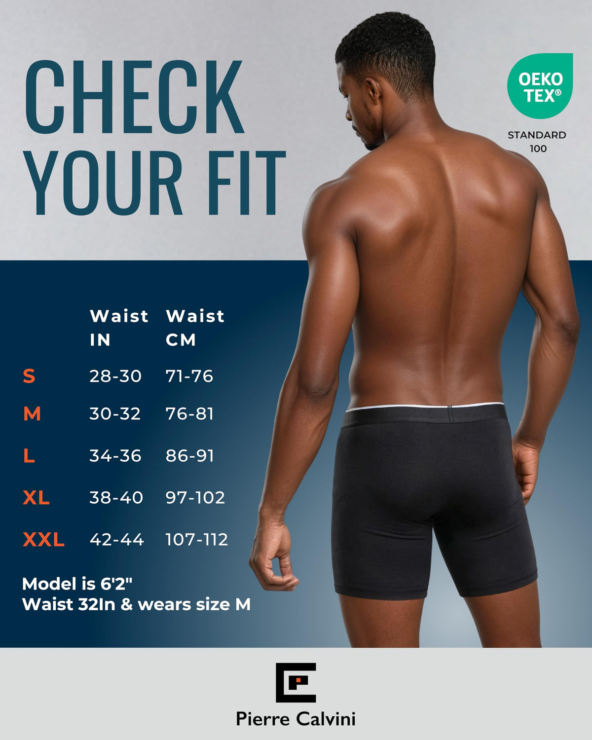 Pierre Calvini Bamboo Mens Boxers - Mens Underwear Multipack (3/6Pk)