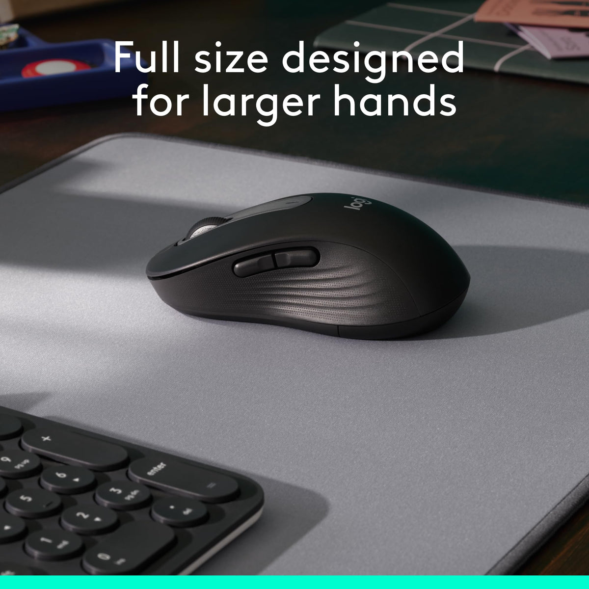 Logitech Signature M650 L Full Size Wireless Mouse - For Large Sized Hands