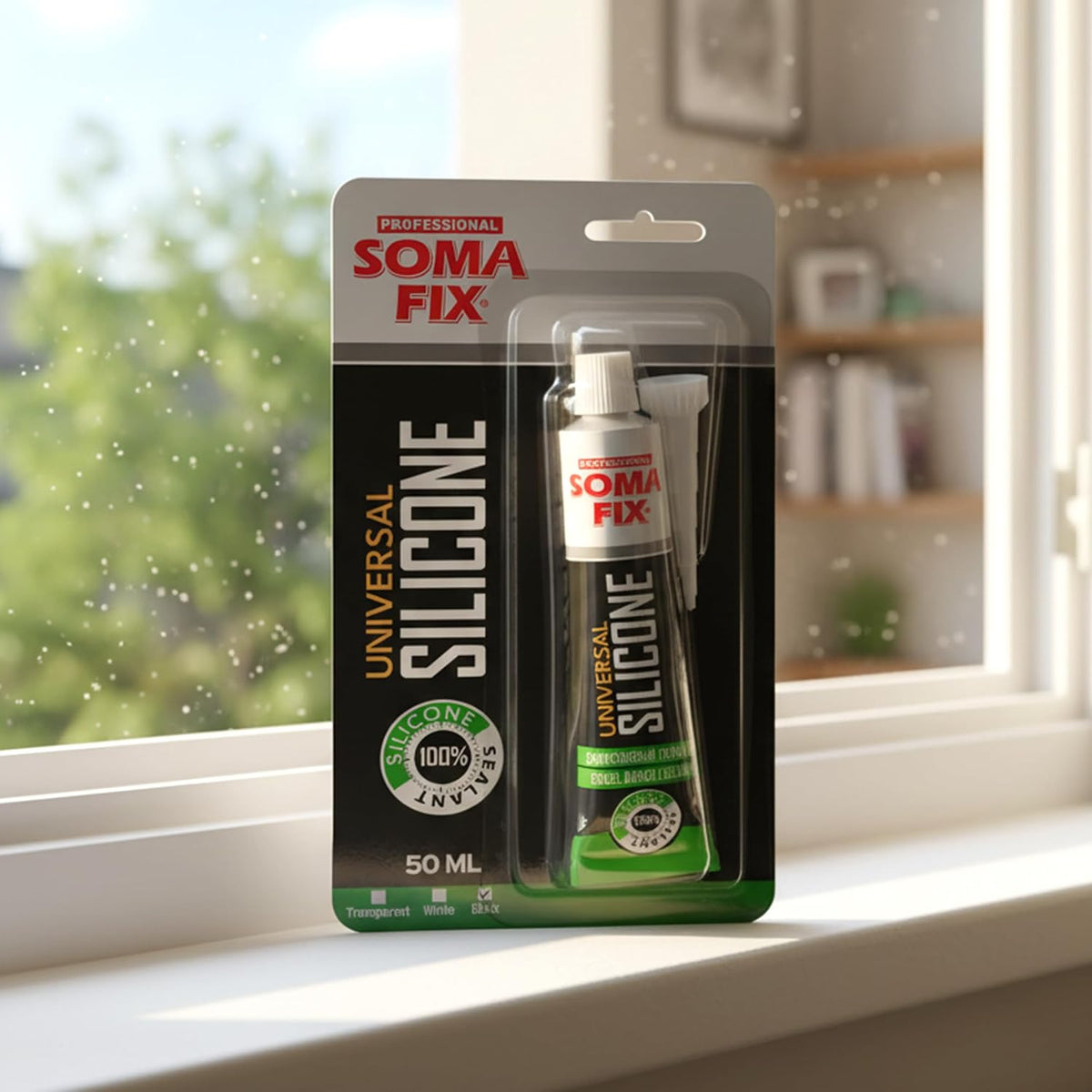 Black Silicone Sealant (No Gun Required) Flexible & Waterproof Sealant
