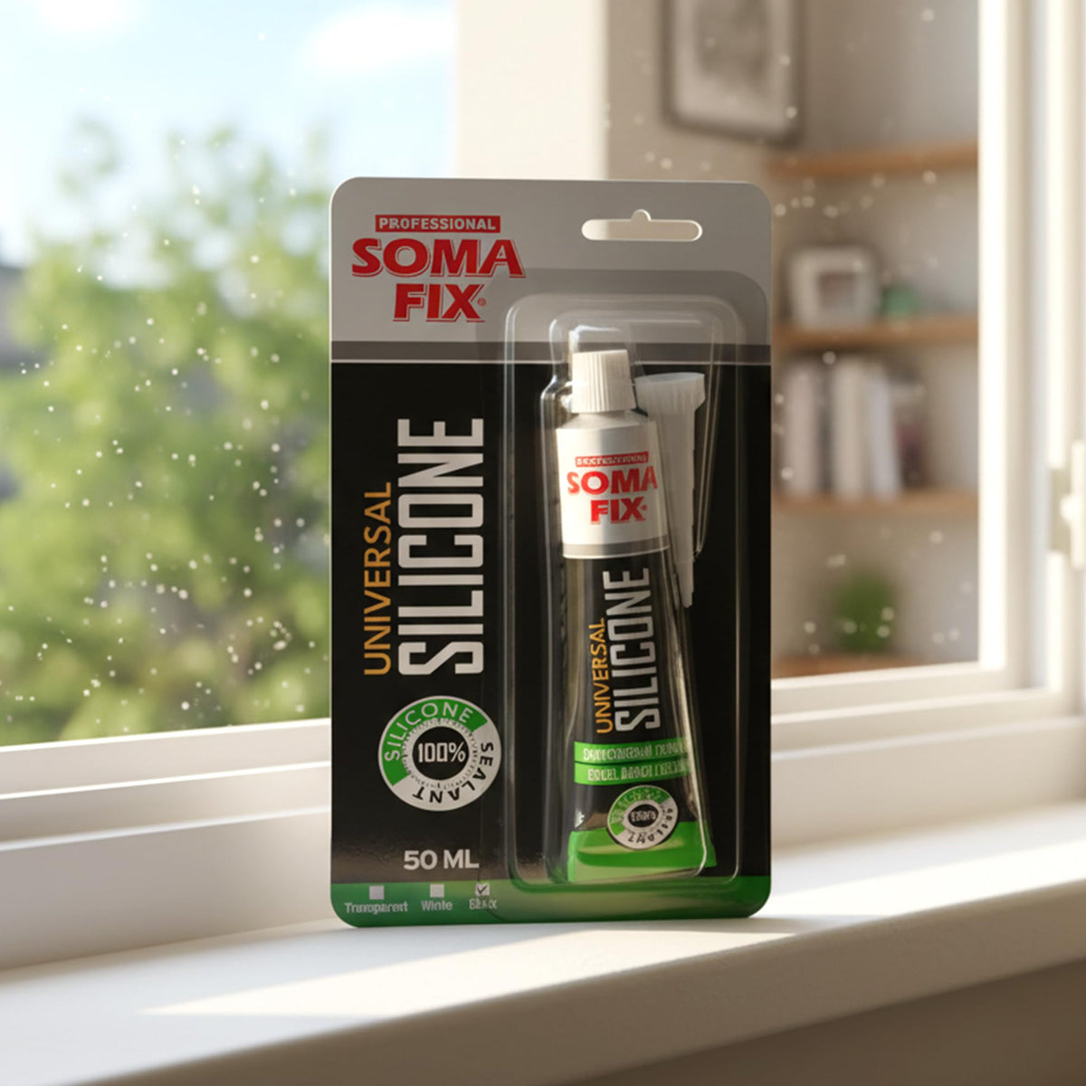 Black Silicone Sealant (No Gun Required) Flexible & Waterproof Sealant