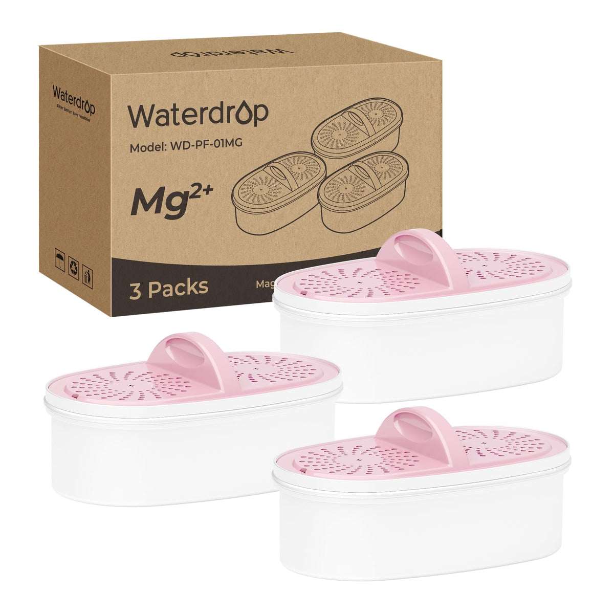 [Original] Waterdrop PF-01A Water Filter for Waterdrop Jug, 3 Months Each