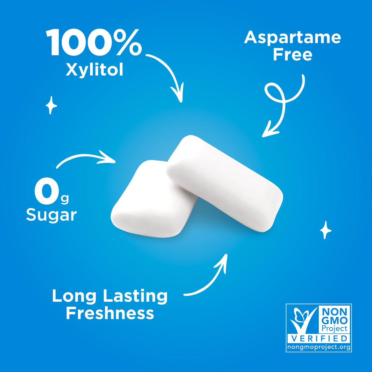 PUR Gum, Spearmint, Xylitol Gum, No Artificial flavour, 55 Count