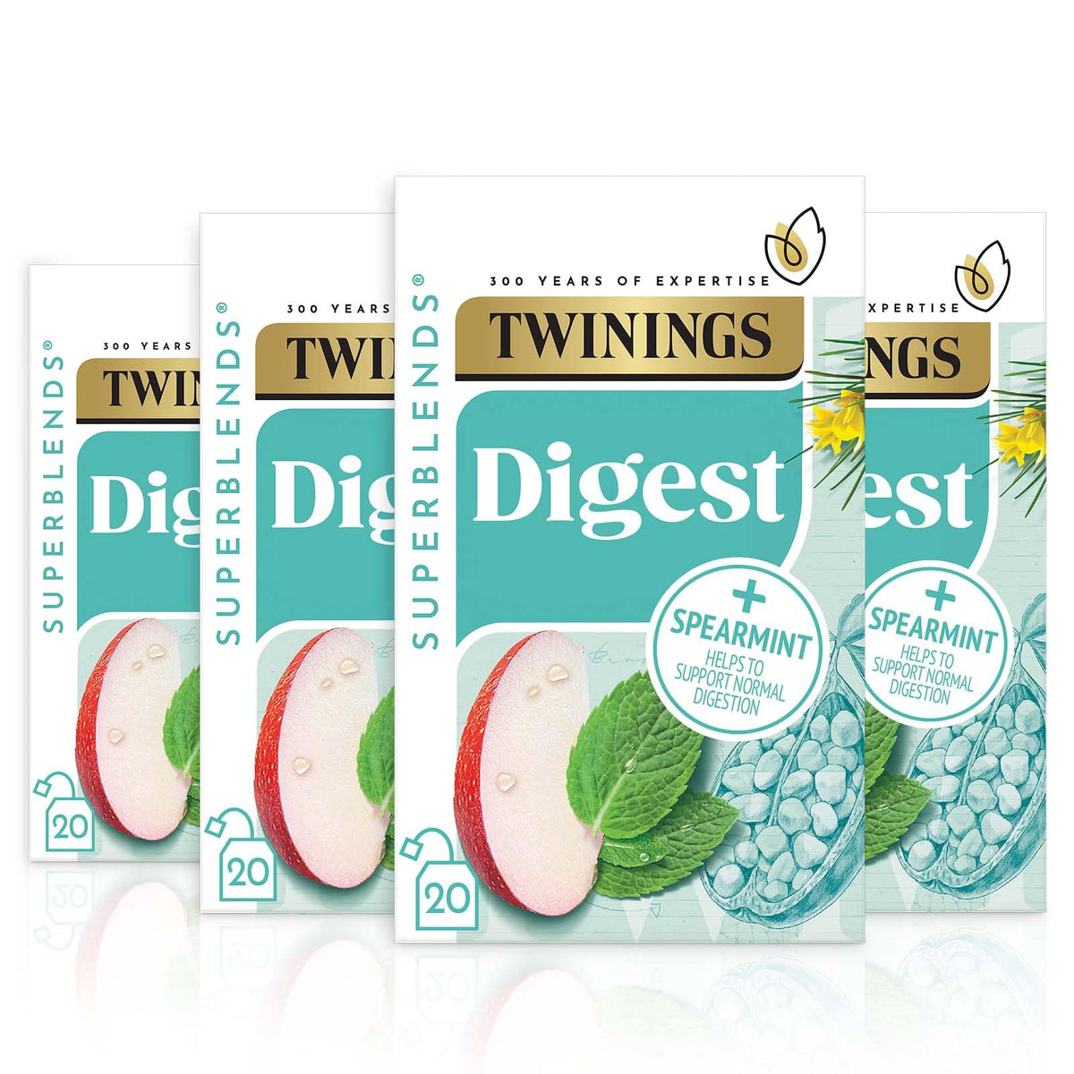 Twinings English Breakfast Tea, 4 x 80 Biodegradable Plant-Based Tea Bags