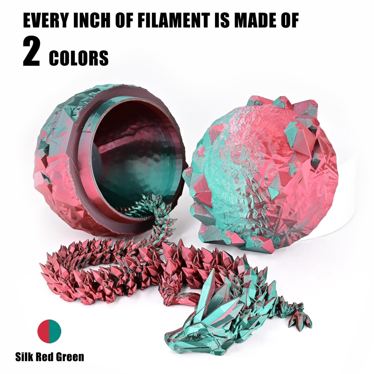 Silk Tri Colour PLA Filament 1.75mm 1kg, Multicolor 3D Printer Filament, Filament 3D Printing Materials for Most FDM 3D Printer, Silk PLA Red Yellow Blue, Rainbow PLA Filament 1.75mm ± 0.02