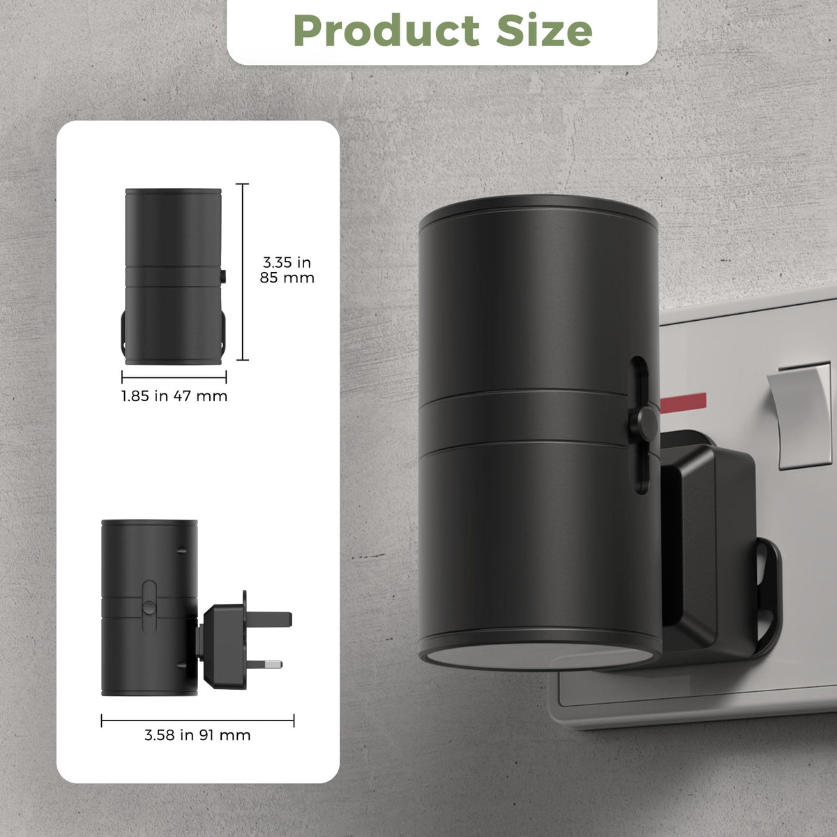 LOHAS-LED Plug in Night Light,Dimmable Nightlight 100LM,Dusk to Dawn Sensor