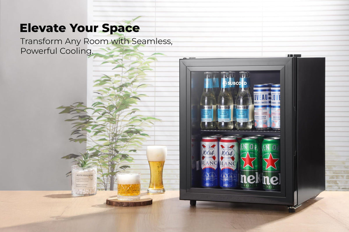 Subcold Cave35 Beer Fridge | 35L | 0-8°C | LED | Stainless Steel Door