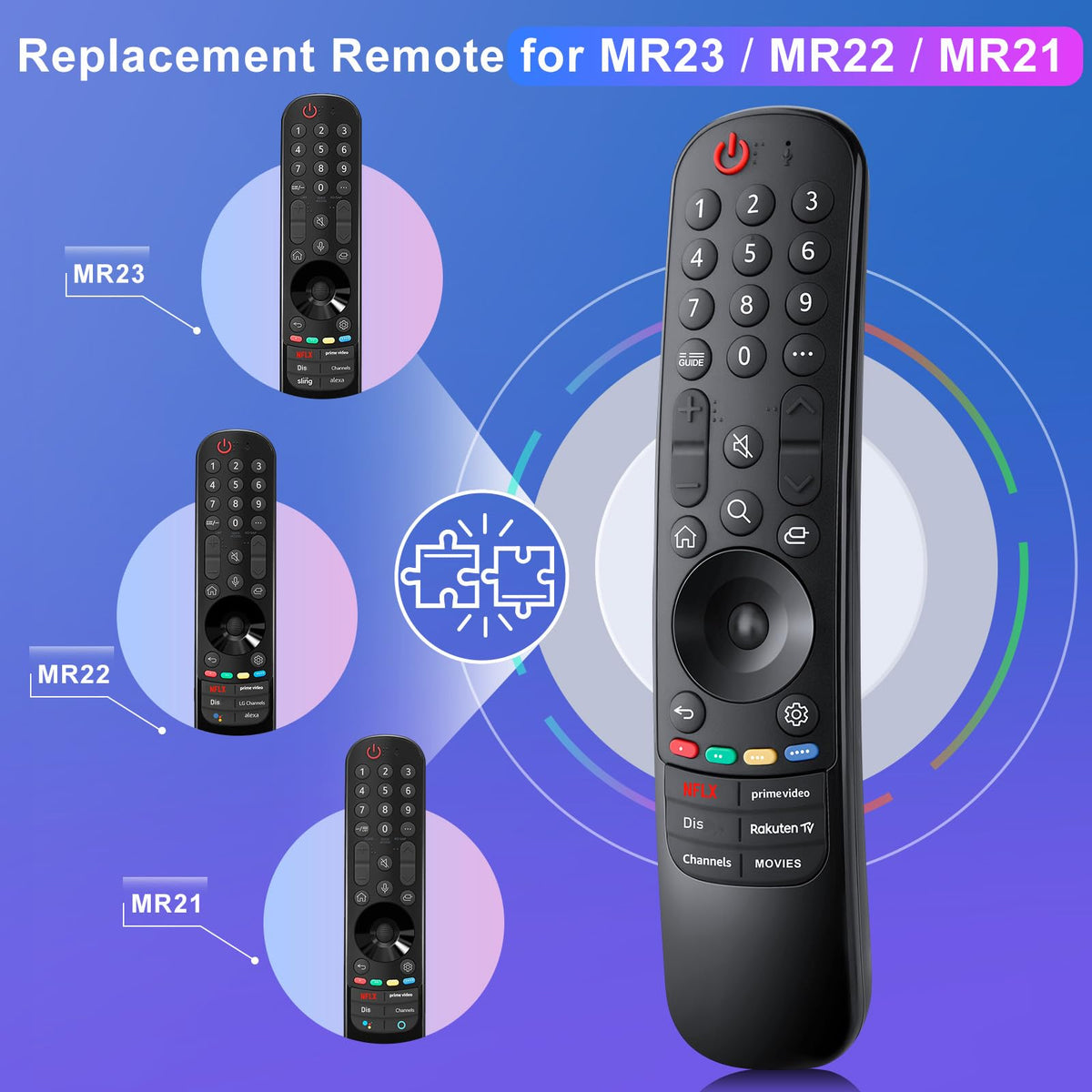 Universal-for-Samsung-Smart-TV-Remote, for Samsung Curved Qled Frame 4K TV