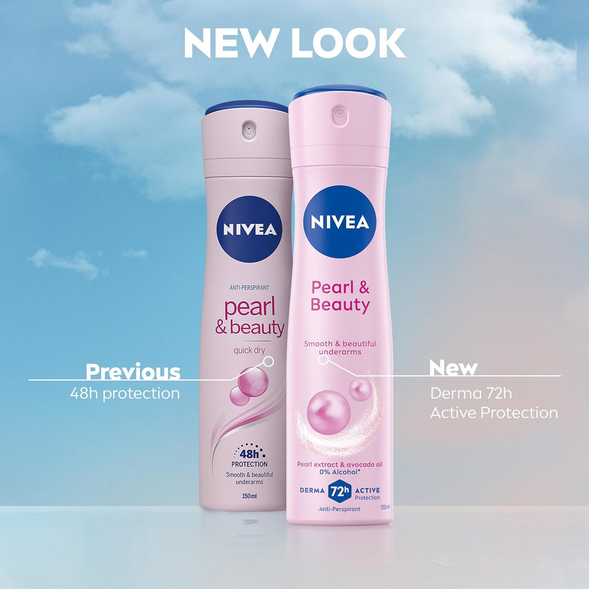 NIVEA Pearl and Beauty Antiperspirant Spray, 150 ml