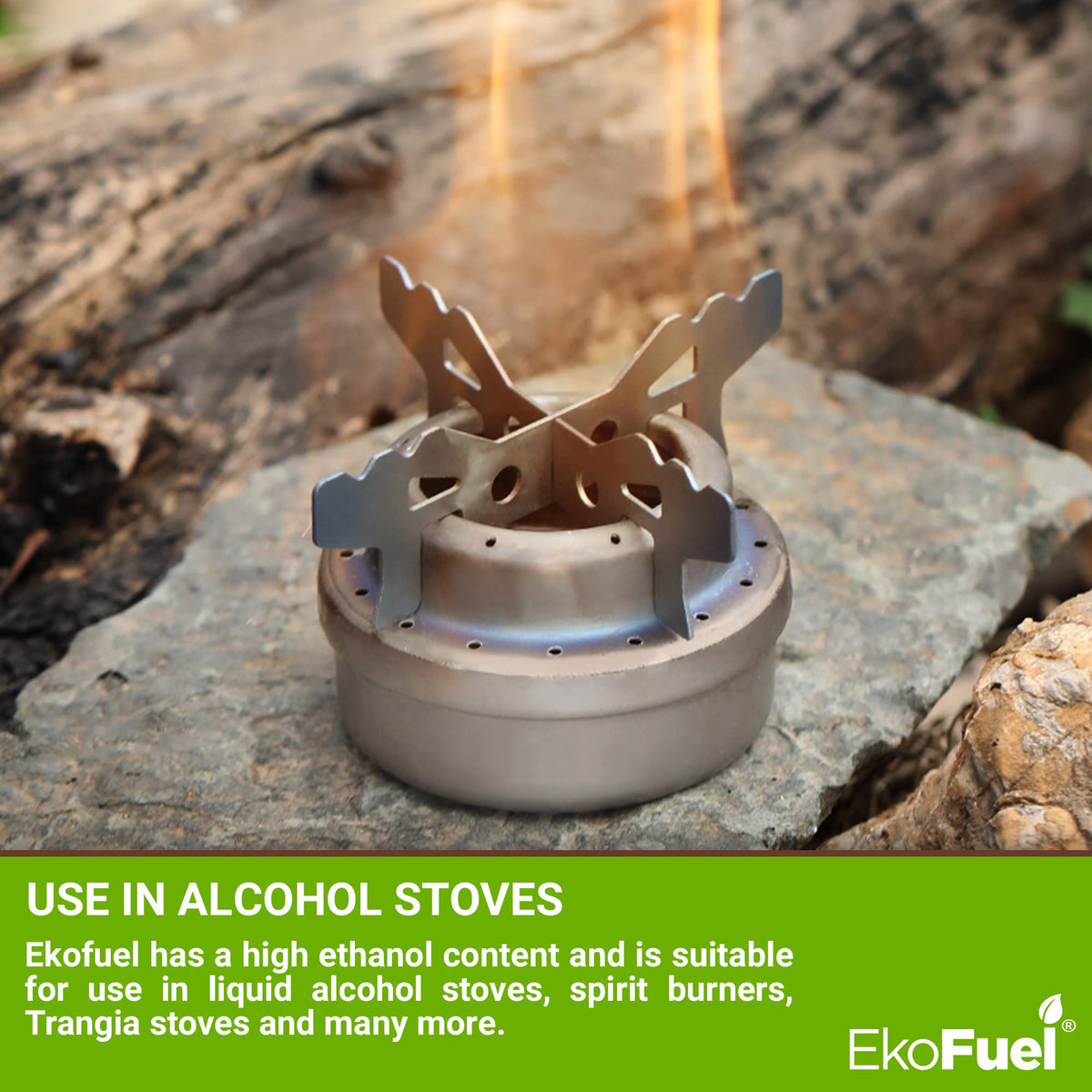 EKOFUEL (12 x 1 Litre) Premium Bioethanol Fuel – Liquid Fuel for Fires Pits, Fireplace | High Purity Clean Burning Bio | Indoor & Outdoor Ethanol Fuel