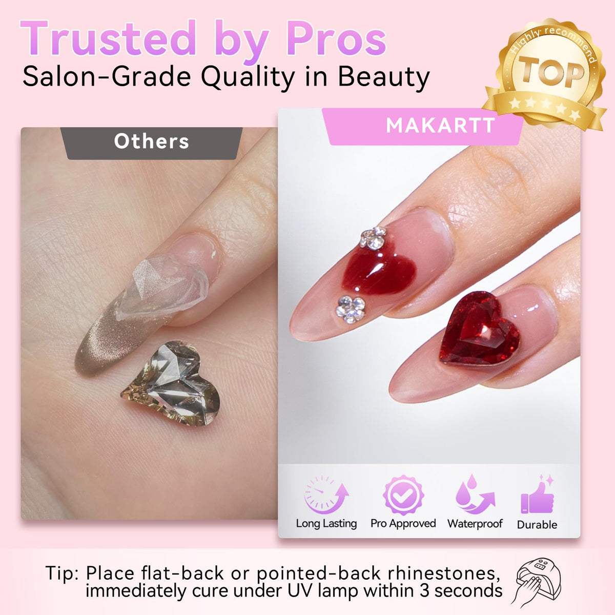 Makartt Nail Glue Extra Strong, New Super Semi Solid for Press-On Nails
