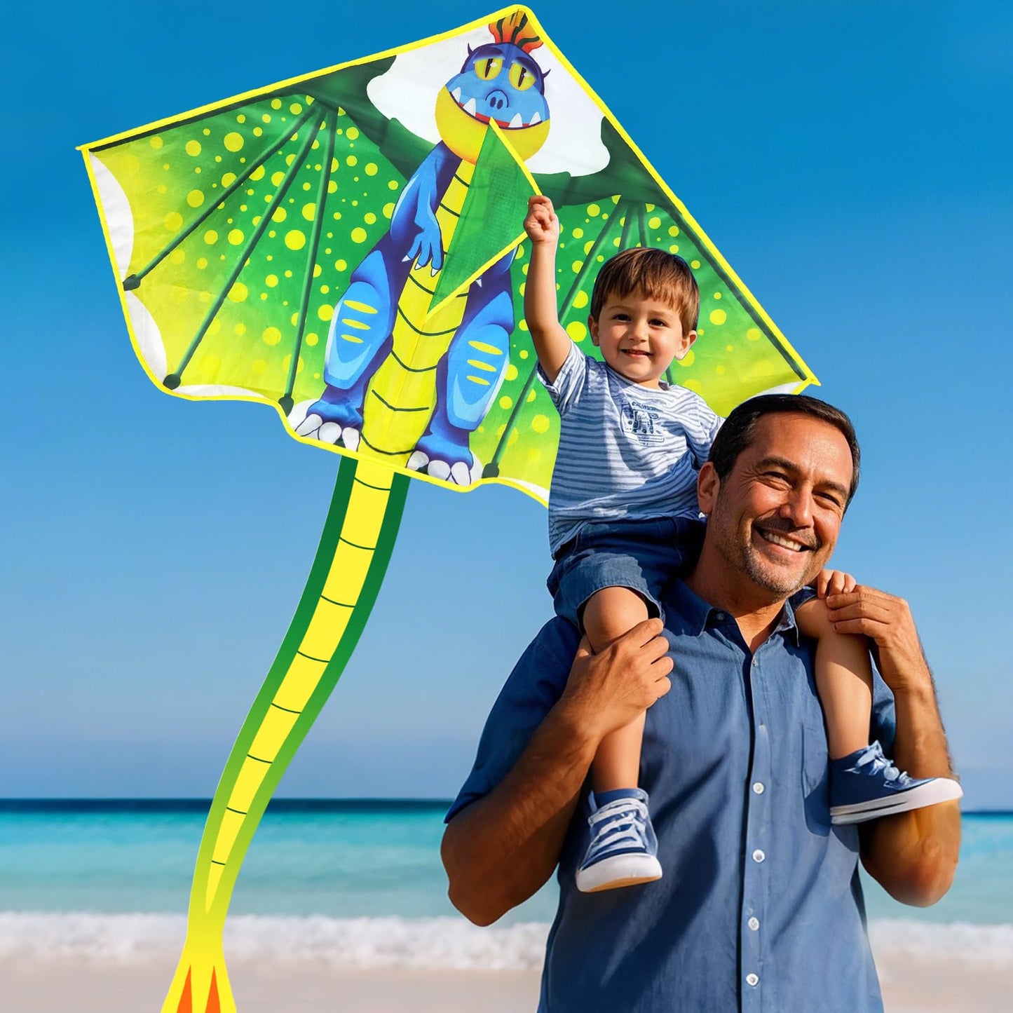 YongnKids Huge Kite Kids Easy to Fly for Ages 4-8 Children and Adults|Beginners, with 328ft String & Spool, Gift Packaging, Outdoor Games Flying Toys