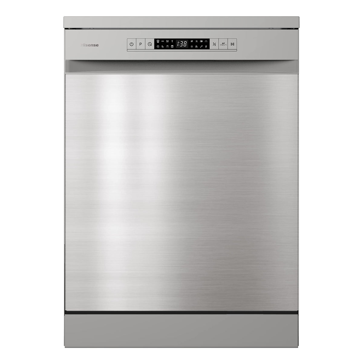 Hisense HS523E15WUK Slimline 10 Places Free Standing Dishwasher White with 30 Minutes Quick Wash [Energy Class E]