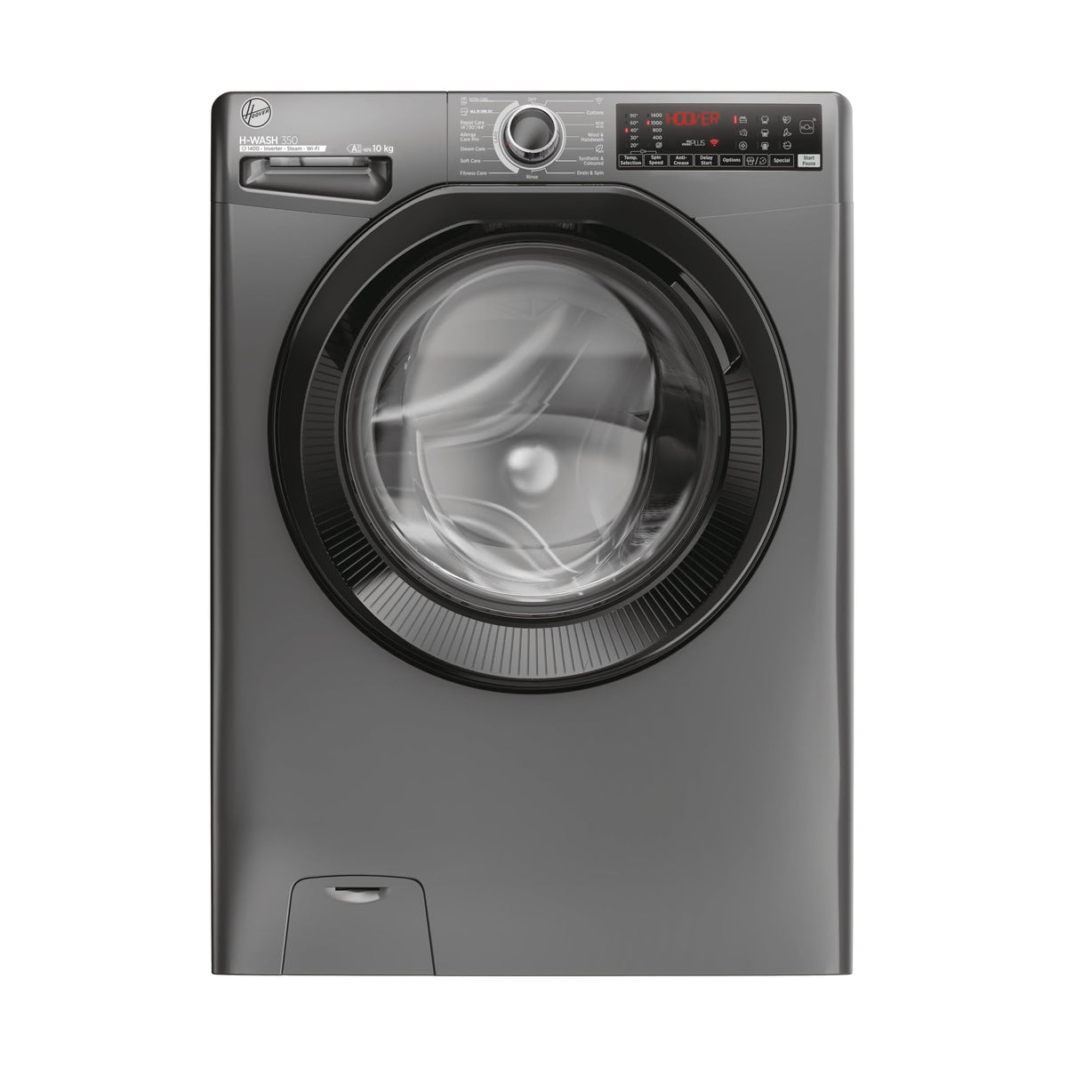 Hoover H-WASH 350 9kg Freestanding Washing Machine, 1400 RPM, A Rated, ECO-Power Inverter Motor, hOn App, 60 Programmes, Eco Doser, Power Care System, White, 60x53x85 cm - H3WPS496TAMB6-80