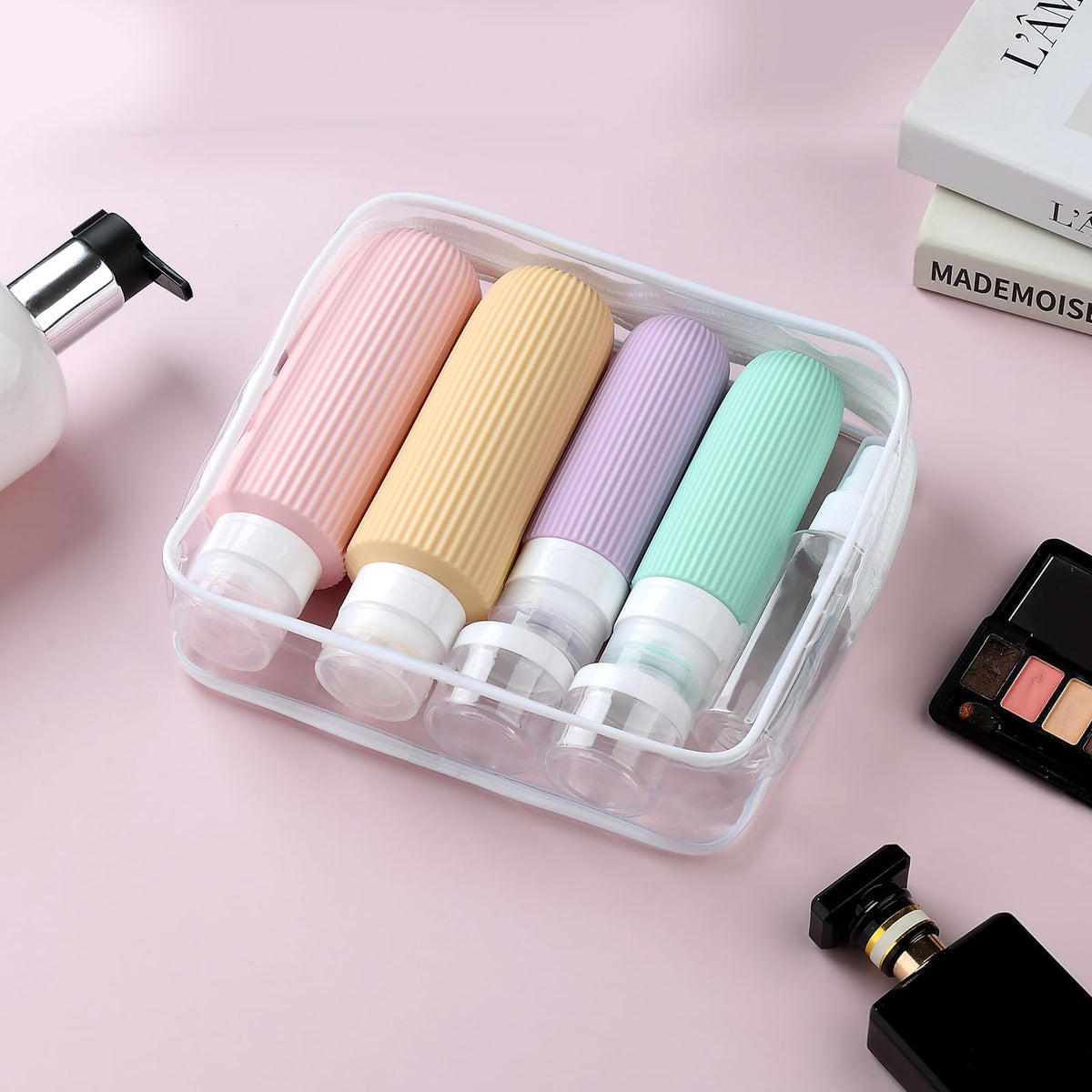 Mrsdry Travel Bottles for Toiletries, 16 Pack Silicone Travel Bottles Set, Leakproof Travel Size Toiletries, BPA Free Travels Containers for Toiletries, Traveler Accessories for Shampoo Conditioner