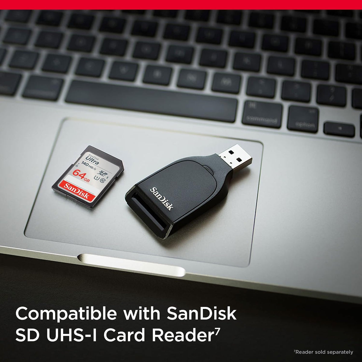 SANDISK Ultra SD Memory Card 64GB, Up to 140MB/s Read Speeds, UHS-I