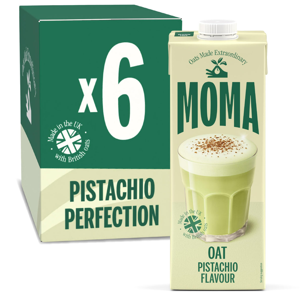 MOMA Pistachio Oat Drink • 1L • No Added Sugar • Vegan, Nut Free & GF