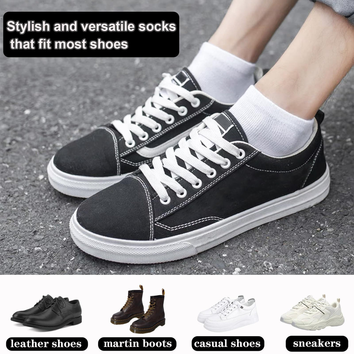 KEYRI 6 Pairs Ankle Socks Low Cut Trainer Socks