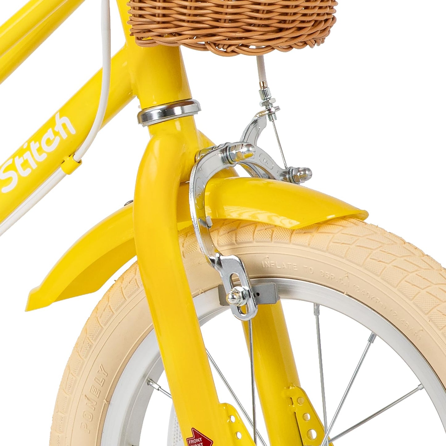 STITCH 12/14/16/20 inch Kids Bike for 3-11 years Girls, 12/14/16 Girls Bike with Training Wheels & Basket, 20 inch with kickstand