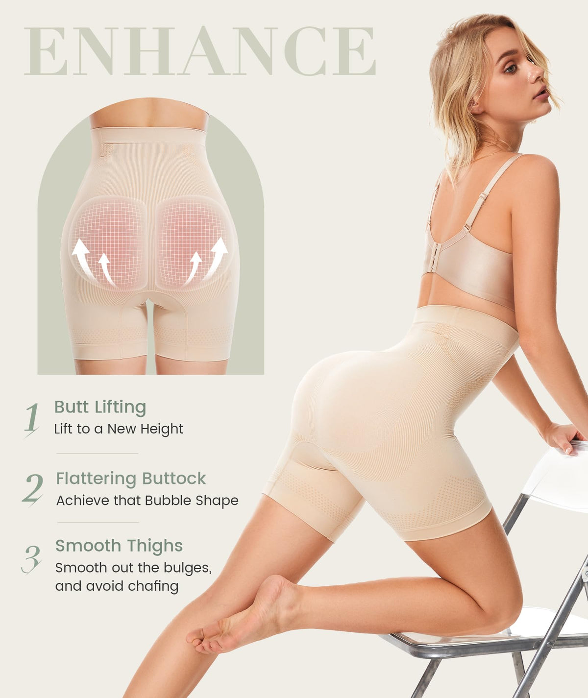 SIMIYA Tummy Control Knickers High Waisted Body Shaper for Women
