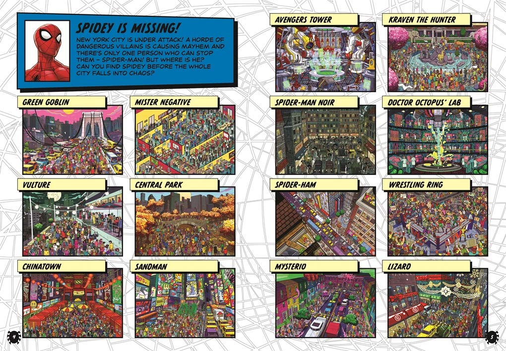 Where's Spidey?: A Marvel Spider-Man Search & Find Book