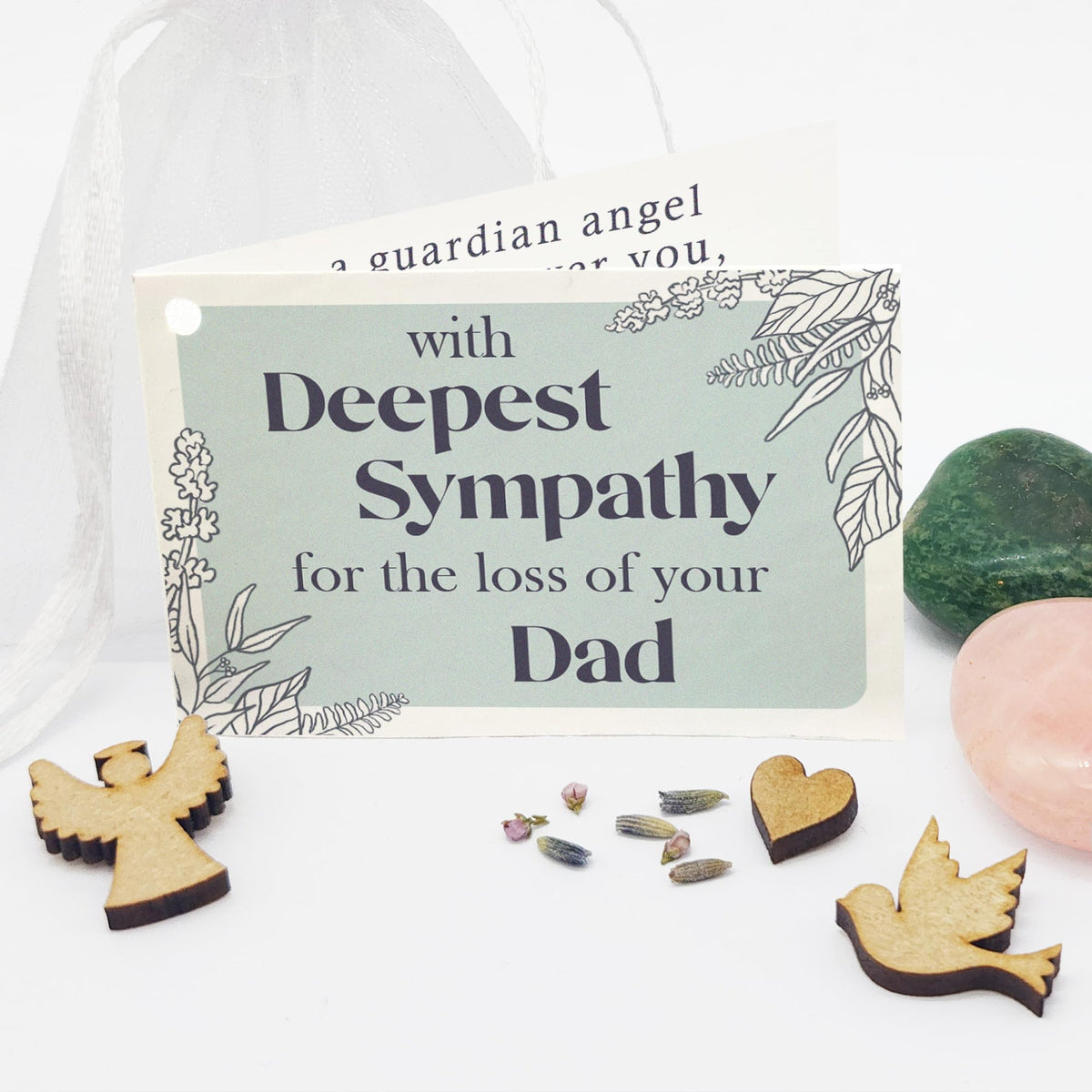 Loss of Nan - Deepest Sympathy gemstone gift bag with mini card