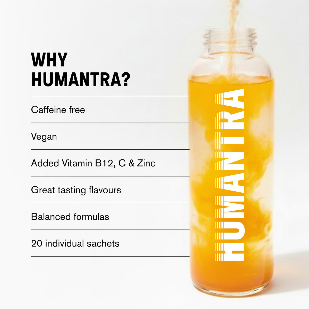 Humantra Electrolytes Powder Hydration Sachets - Himalayan Lime, 20ct