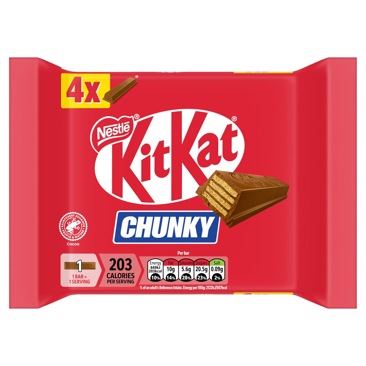 KitKat Chunky, 4 x 40g