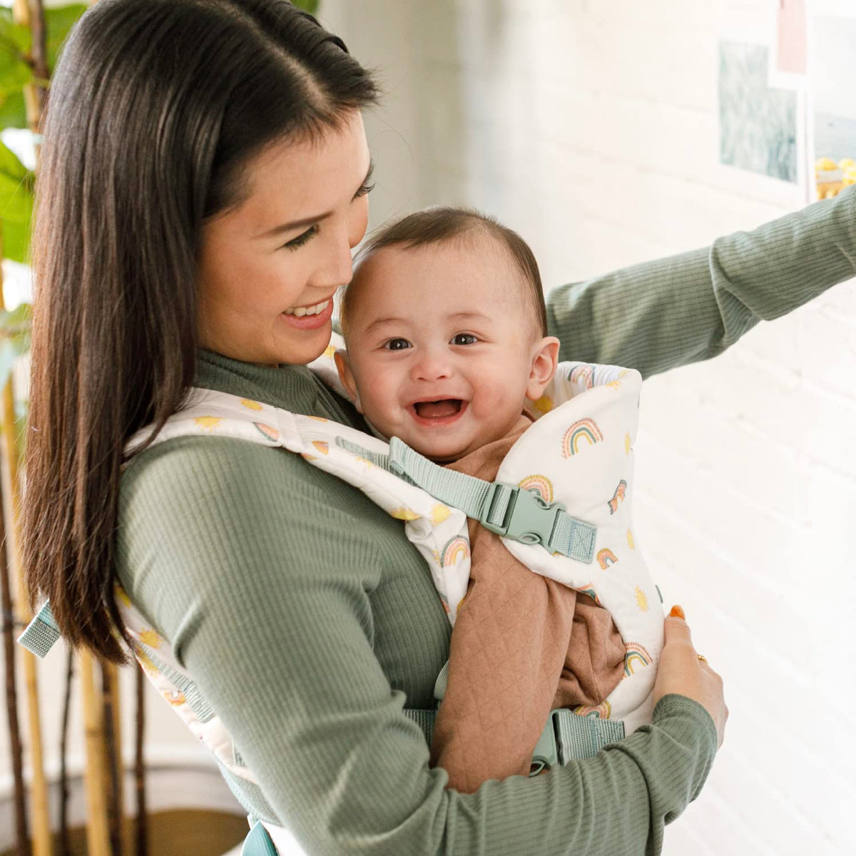Infantino Flip Advanced 4-in-1 Baby Carrier - Ergonomic, Convertible, Face-in and Face-Out Front and Back Baby Carrier for Newborn to Toddler 3,6-14,5kg, Grey