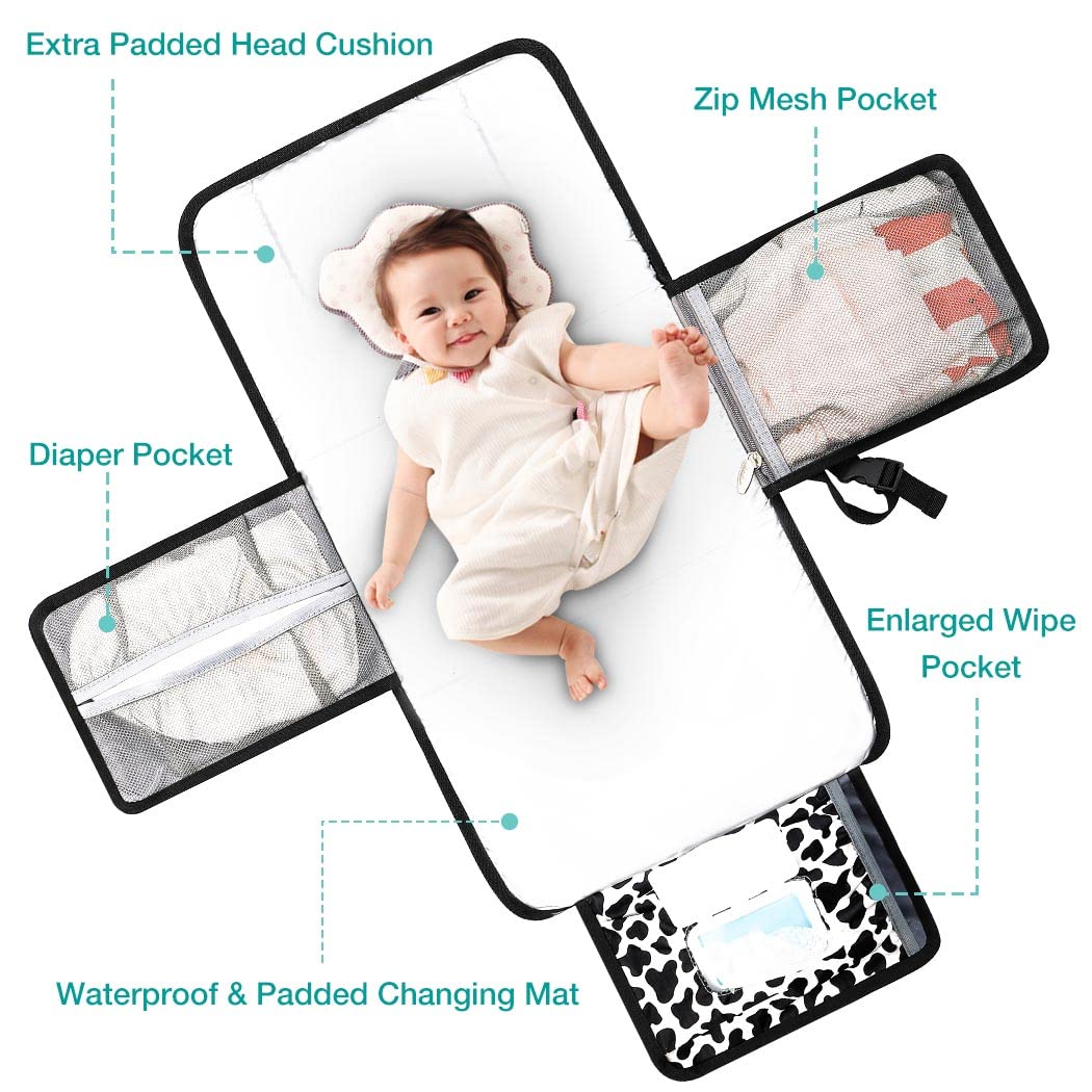 Lekebaby Portable Nappy Changing Mat Travel Baby Change Mat