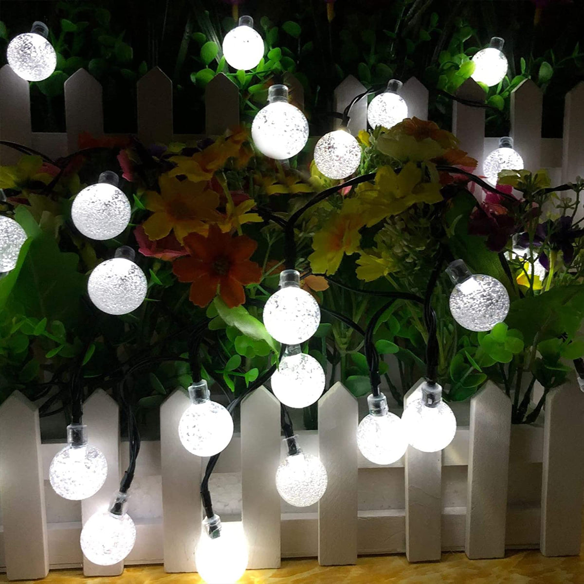Lezonic Solar String Lights Outdoor, 50LED 7M/23Ft Solar Fairy Lights