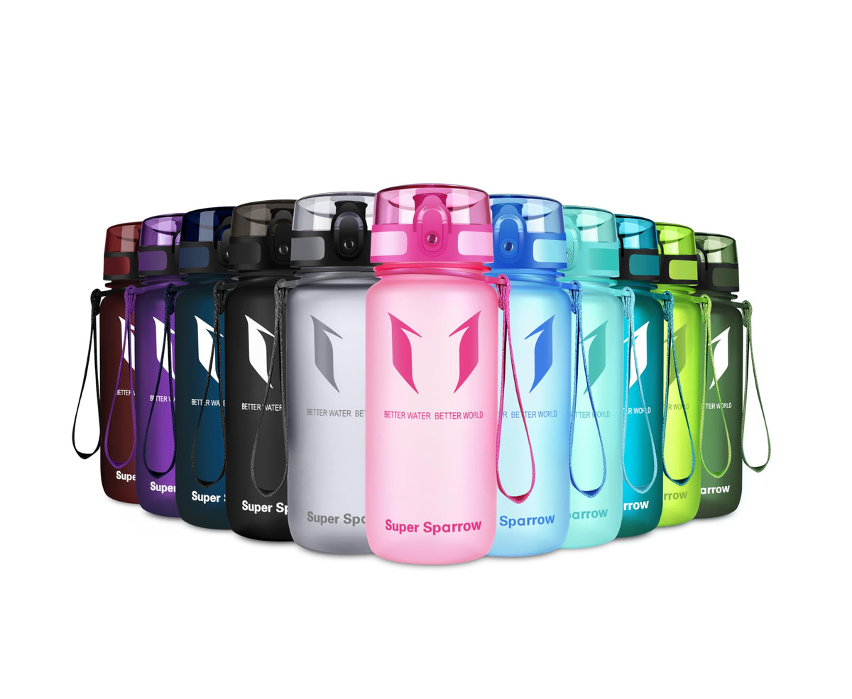 Sparrow Water Bottle 500ml/750ml/1L BPA-Free Tritan Drinks Bottle One-Click