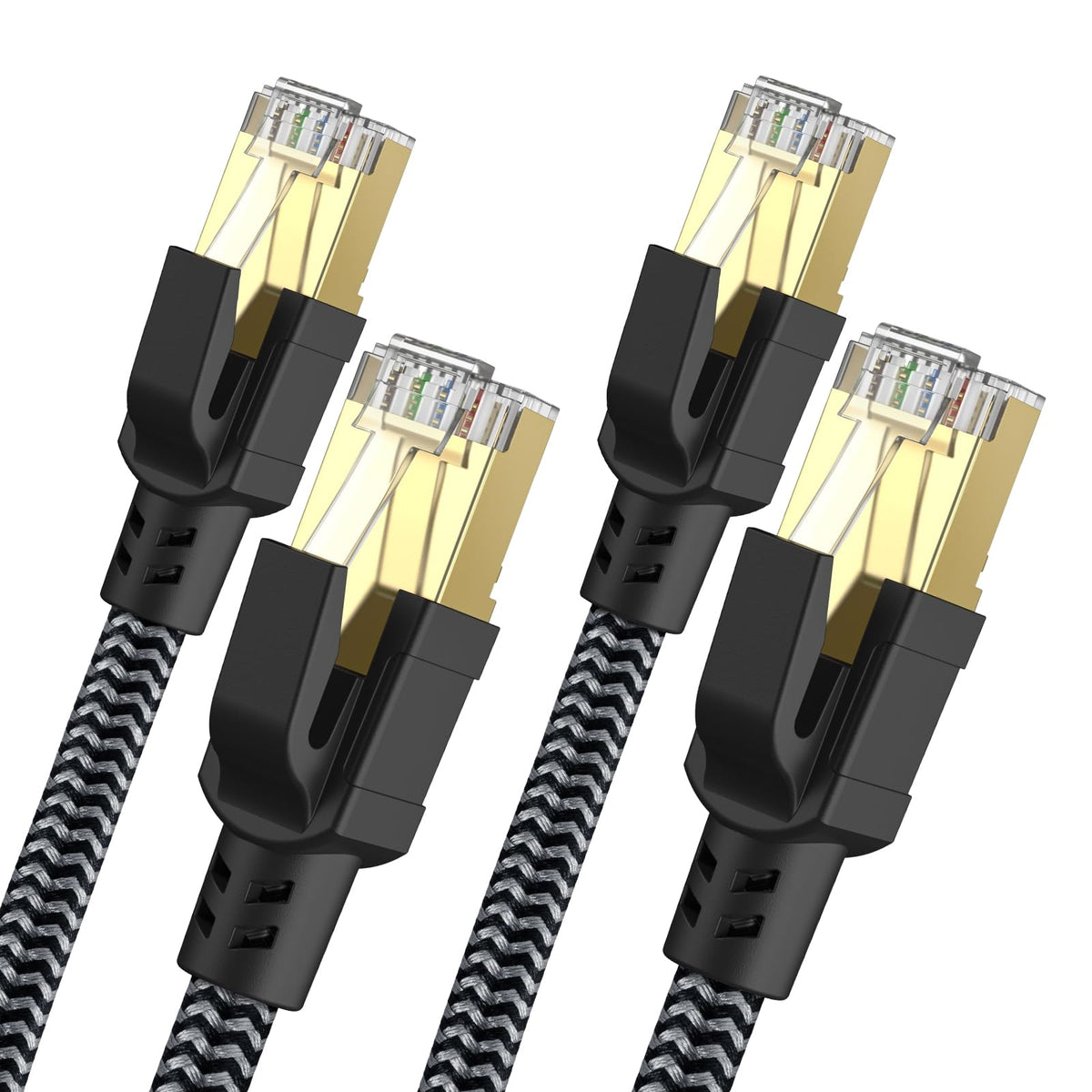 Cat 8 Ethernet Cable 1M, High-Speed Gigabit Braided RJ45
