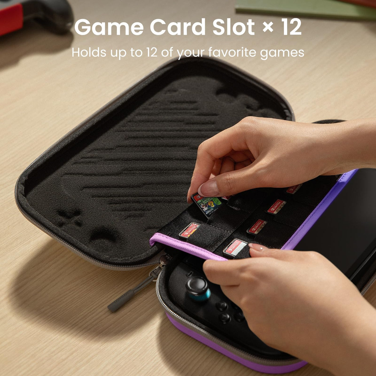 tomtoc Slim Carring Case for Nintendo Switch 2, Military Grade Protection