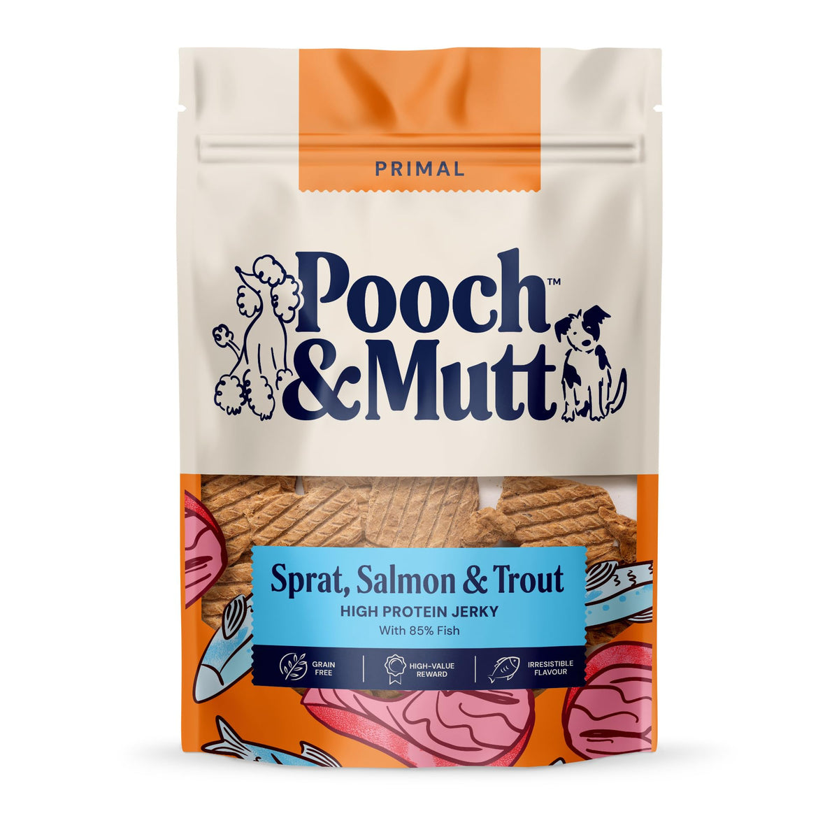 Pooch & Mutt - Puppy Beef Jerky, Training Treats, Pack of 1x80g