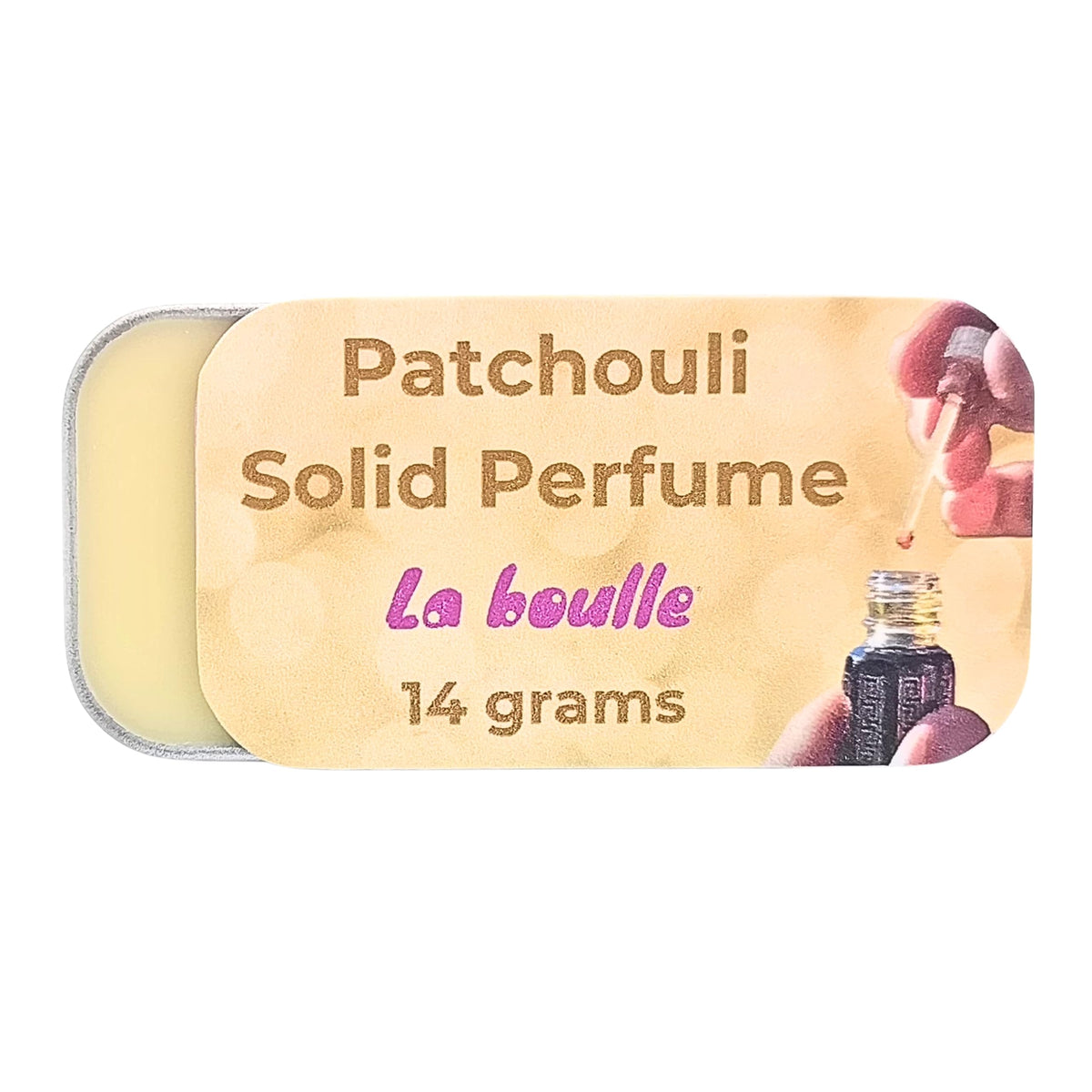 Sandalwood Solid Natural Perfume Balm. For sensitive skin. Handmade in UK.
