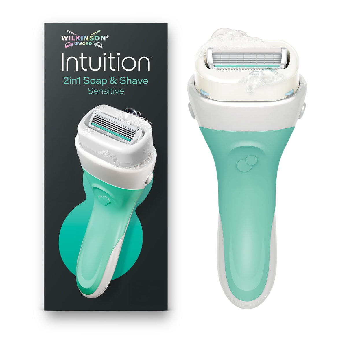 Wilkinson Sword Intuition Soap & Shave Sensitive Women's Razor, 6 Refills