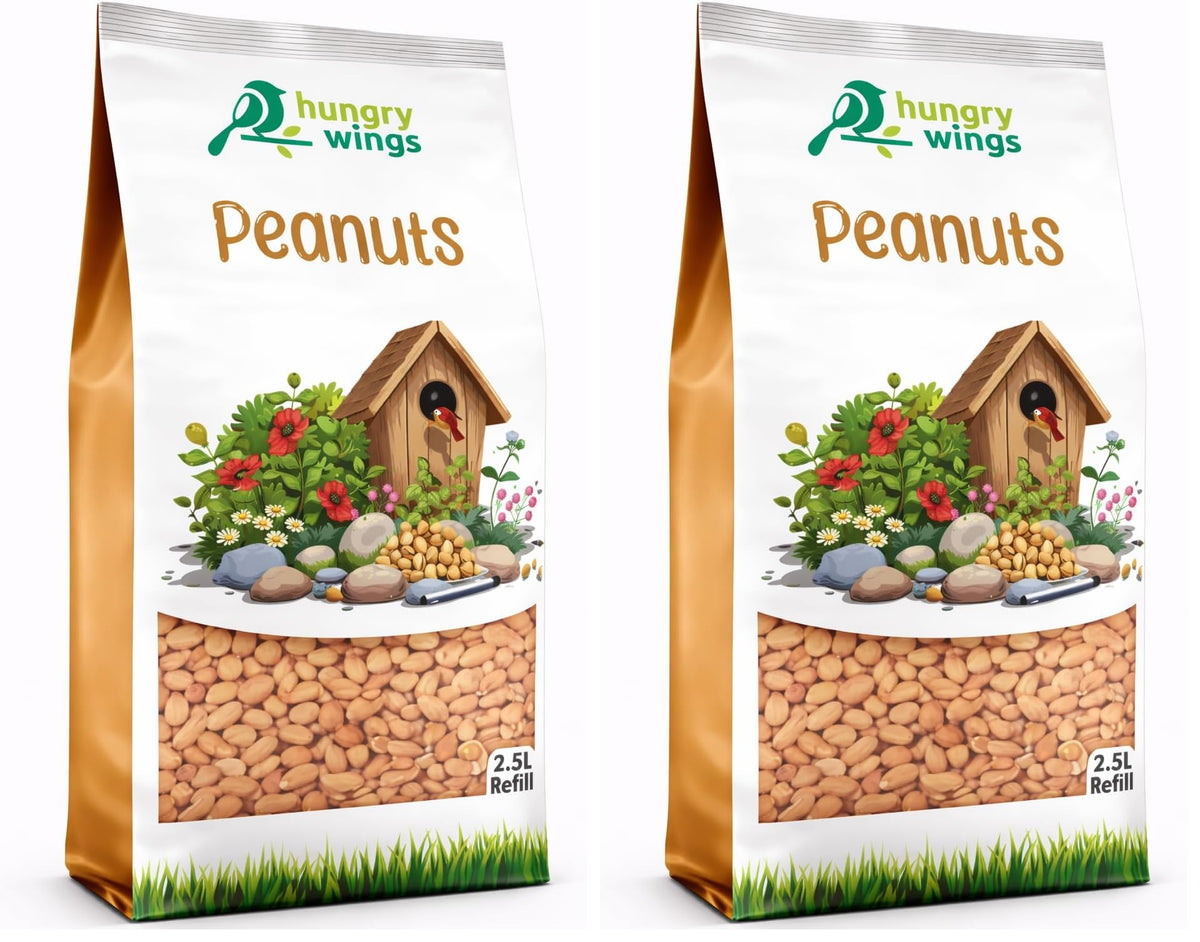 Peanut Kernels Wild Bird Food Seed, 5L Refill Bag