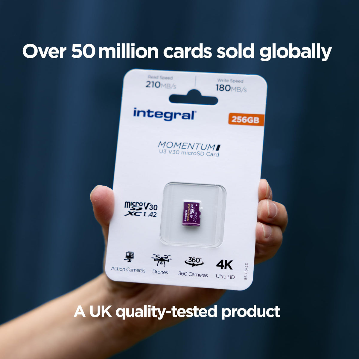 Integral 128GB microSD Card Premium High Speed 4K Video Memory Card - up to 100MB/s Read and 50MB/s Write UHS-I U3 Class 10 A1 App Performance - for Smartphones, Tablets, Drones and Game Consoles