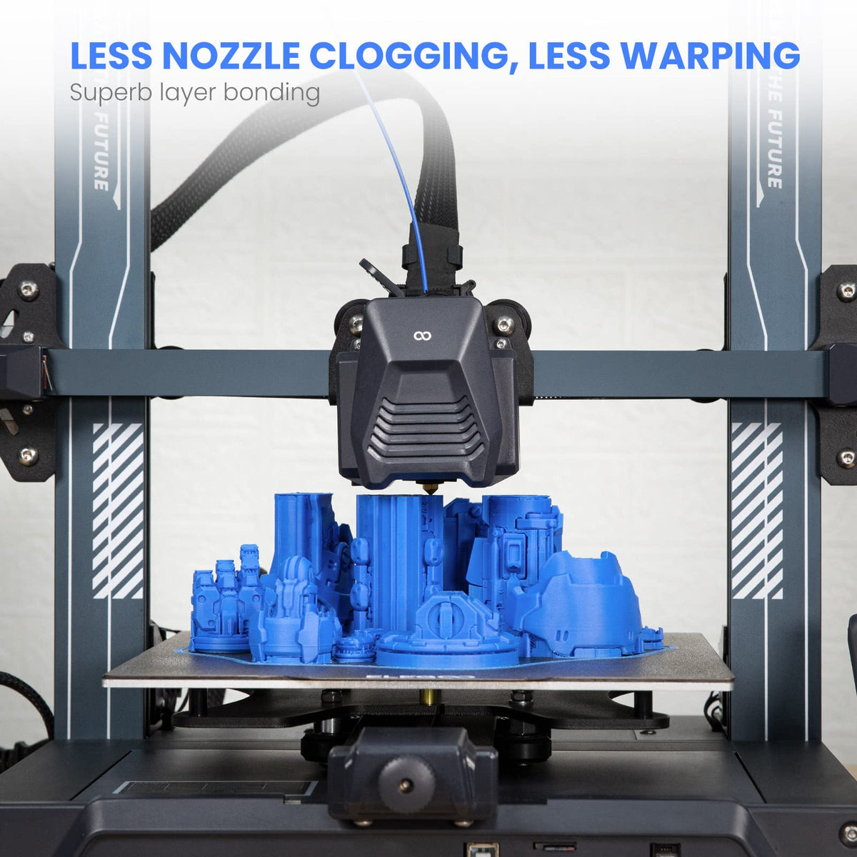 ELEGOO PLA Filament 1.75mm Black 1KG, 3D Filament Dimensional Accuracy +/- 0.02mm, 1kg Cardboard Spool(2.2lbs) 3D Printing Filament Fits for Most FDM 3D Printers
