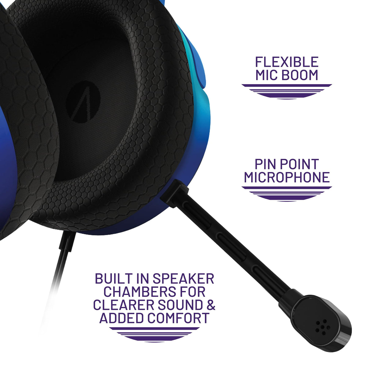 STEALTH PANTHER Sky - Over Ear Gaming Headset PS4/PS5, XBOX, Switch, PC with Flexible Mic, 3.5mm Jack, 1.5m Cable, Lightweight, Comfortable and Durable